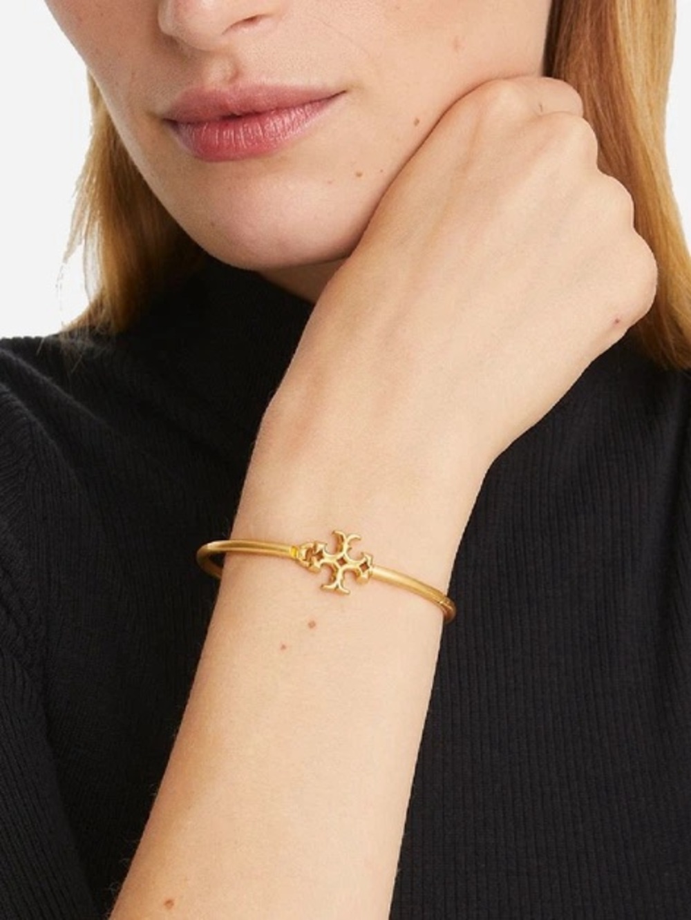 Tory Burch Gold Logo Bangle Bracelet